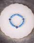 Diya - Blue Howlite Beads Evil Eye Women's Energy Bracelet - Atman Urja