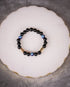 Samaara - Black Matte Beads With Golden Charm & Blue Evil Eye Women's Energy Bracelet - Atman Urja