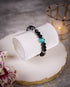 Aarini - Black with Silver Crystal & Teal Evil Eye Women's Energy Bracelet - Atman Urja