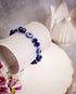 Navy Blue Crystal & Flat Evil Eye Women's Energy Bracelet - Atman Urja