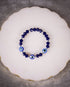 Navy Blue Crystal & Flat Evil Eye Women's Energy Bracelet - Atman Urja