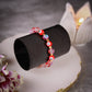 Vibrant Flouroscent Red Evil Eye Women's Energy Bracelet - Atman Urja