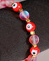 Vibrant Flouroscent Red Evil Eye Women's Energy Bracelet - Atman Urja