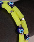 Myra - Neon Green and Blue Evil Eye Women's Energy Bracelet - Atman Urja