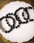 Devahuti - Stress Relief. Black & Siver Beads Energy Bracelet - Atman Urja